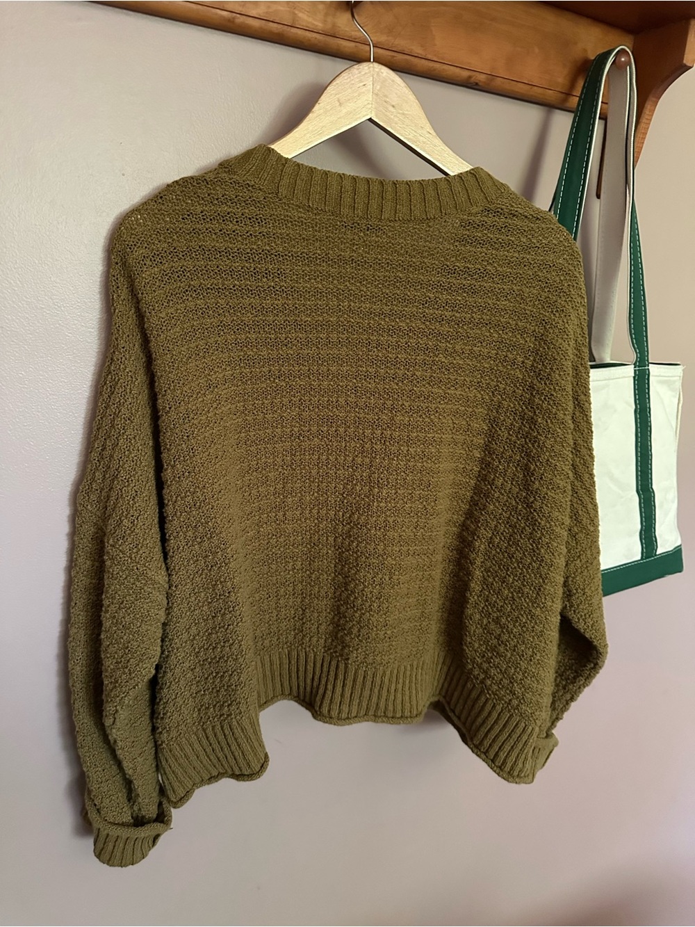 Madewell Textured Knit Cropped V-Neck Cardigan - Picture 5 of 5